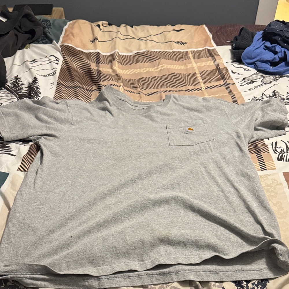 Carhartt Gray Short Sleeve Men's Tee